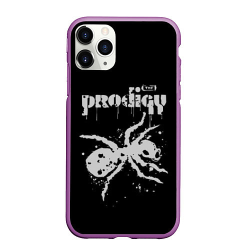 Чехол iPhone 11 Pro матовый The Prodigy The Ant / 3D-Фиолетовый – фото 1