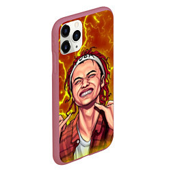 Чехол iPhone 11 Pro матовый Gone Fludd art 2, цвет: 3D-малиновый — фото 2