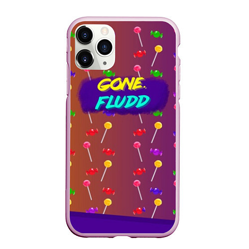 Чехол iPhone 11 Pro матовый Gone Fludd art 5 / 3D-Розовый – фото 1