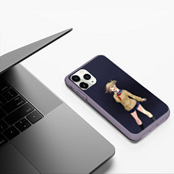Чехол iPhone 11 Pro матовый My Hero Academia Himiko Toga, цвет: 3D-серый — фото 2