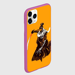 Чехол iPhone 11 Pro матовый Sekiro shadows die twice, цвет: 3D-фиолетовый — фото 2