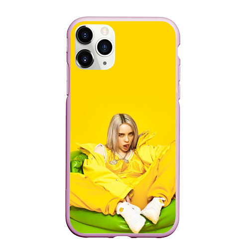 Чехол iPhone 11 Pro матовый Billie Eilish: MyBoi / 3D-Розовый – фото 1