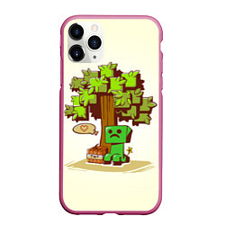 Чехол iPhone 11 Pro матовый Forest Creeper