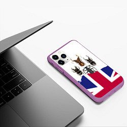 Чехол iPhone 11 Pro матовый The Beatles - fantasy, цвет: 3D-фиолетовый — фото 2