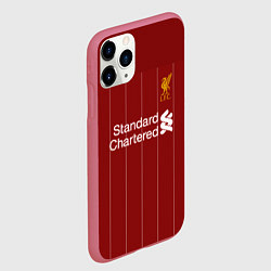 Чехол iPhone 11 Pro матовый Virgil van Dijk 19-20 форма, цвет: 3D-малиновый — фото 2