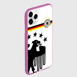 Чехол iPhone 11 Pro матовый Сборная Германии, цвет: 3D-фиолетовый — фото 2
