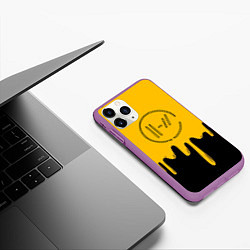 Чехол iPhone 11 Pro матовый TWENTY ONE PILOTS, цвет: 3D-фиолетовый — фото 2