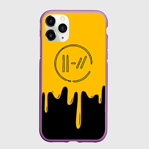 Чехол iPhone 11 Pro матовый TWENTY ONE PILOTS / 3D-Фиолетовый – фото 1