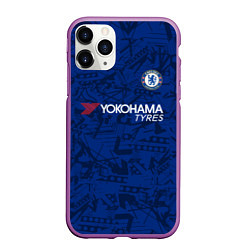 Чехол iPhone 11 Pro матовый Chelsea home 19-20, цвет: 3D-фиолетовый