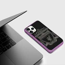Чехол iPhone 11 Pro матовый Liverpool - Classic Est 1892, цвет: 3D-фиолетовый — фото 2