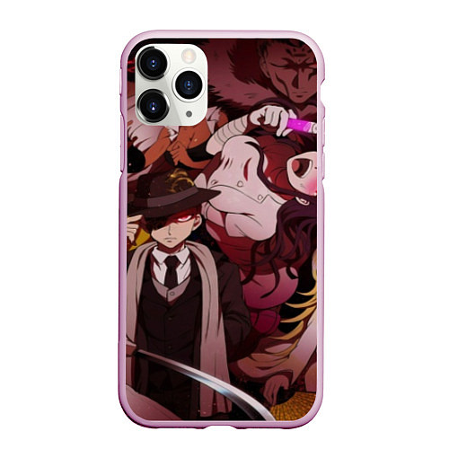 Чехол iPhone 11 Pro матовый DANGANRONPA / 3D-Розовый – фото 1