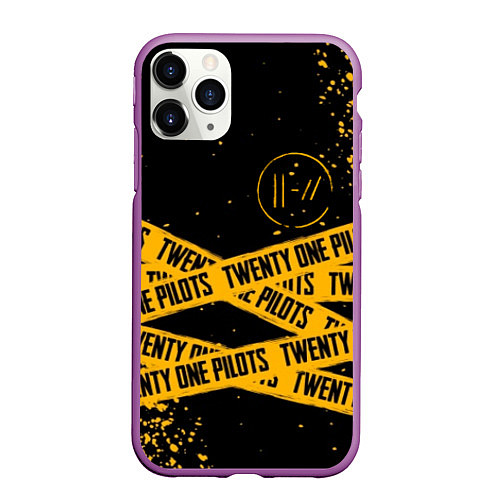 Чехол iPhone 11 Pro матовый 21 Pilots: Black Levitate / 3D-Фиолетовый – фото 1