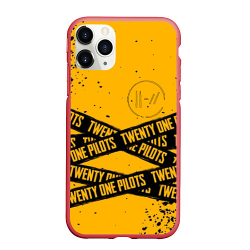 Чехол iPhone 11 Pro матовый 21 Pilots: Yellow Levitate / 3D-Красный – фото 1