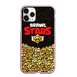 Чехол iPhone 11 Pro матовый Brawl Stars: Black Style