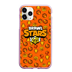 Чехол iPhone 11 Pro матовый Brawl Stars: Orange Team