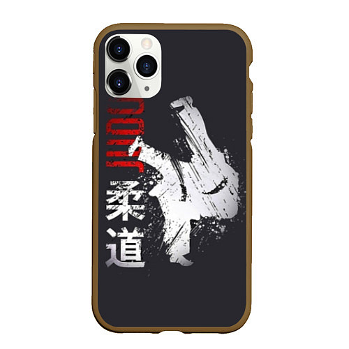 Чехол iPhone 11 Pro матовый Judo Warrior / 3D-Коричневый – фото 1