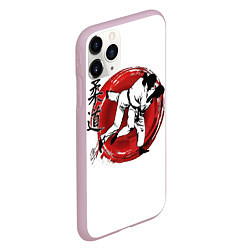 Чехол iPhone 11 Pro матовый Judo: Japan, цвет: 3D-розовый — фото 2