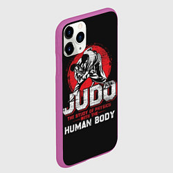Чехол iPhone 11 Pro матовый Judo: Human Body, цвет: 3D-фиолетовый — фото 2