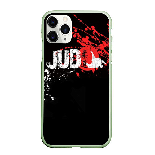 Чехол iPhone 11 Pro матовый Judo Blood / 3D-Салатовый – фото 1