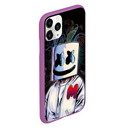 Чехол iPhone 11 Pro матовый Marshmello XXX, цвет: 3D-фиолетовый — фото 2