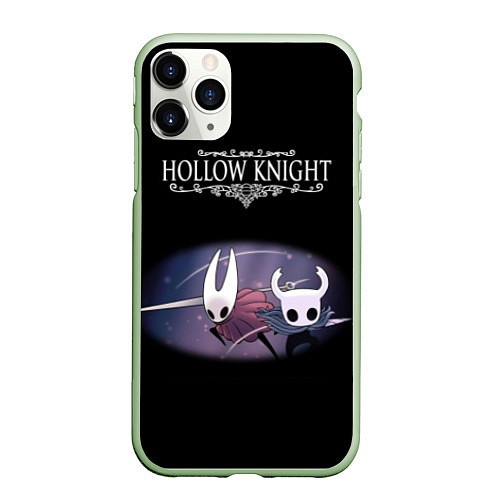 Чехол iPhone 11 Pro матовый Hollow Knight / 3D-Салатовый – фото 1