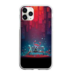 Чехол iPhone 11 Pro матовый Hollow knight, цвет: 3D-белый