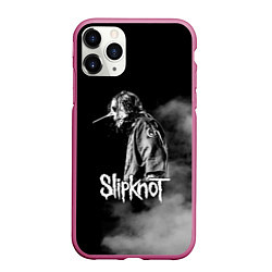 Чехол iPhone 11 Pro матовый Slipknot: Shadow Smoke, цвет: 3D-малиновый