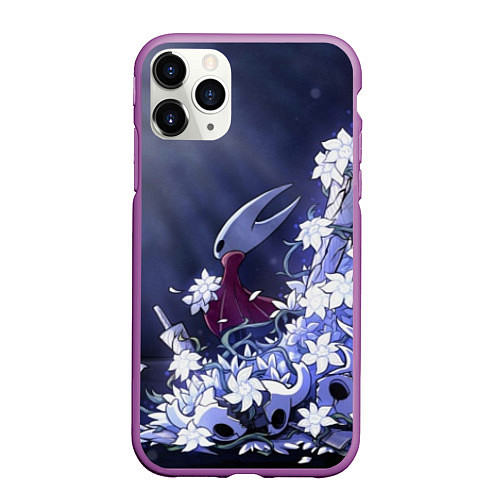 Чехол iPhone 11 Pro матовый Hollow Knight / 3D-Фиолетовый – фото 1