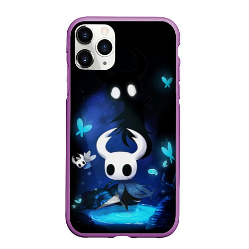 Чехол iPhone 11 Pro матовый Hollow Knight / 3D-Фиолетовый – фото 1