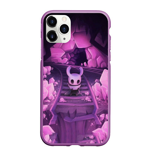 Чехол iPhone 11 Pro матовый Hollow Knight / 3D-Фиолетовый – фото 1