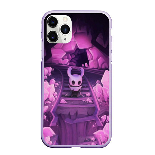 Чехол iPhone 11 Pro матовый Hollow Knight / 3D-Светло-сиреневый – фото 1