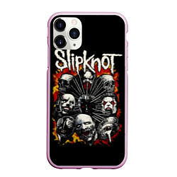 Чехол iPhone 11 Pro матовый Slipknot: Faces