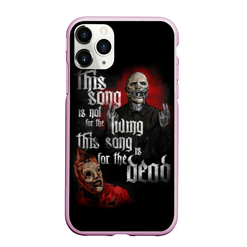 Чехол iPhone 11 Pro матовый Slipknot: This Song / 3D-Розовый – фото 1