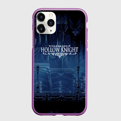 Чехол iPhone 11 Pro матовый Hollow Knight: Darkness / 3D-Фиолетовый – фото 1
