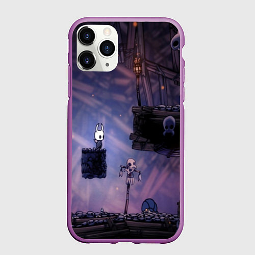 Чехол iPhone 11 Pro матовый HOLLOW KNIGHT / 3D-Фиолетовый – фото 1