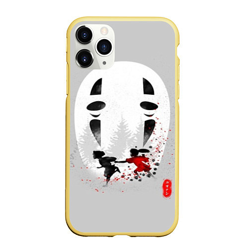Чехол iPhone 11 Pro матовый Унесенные призраками / 3D-Желтый – фото 1