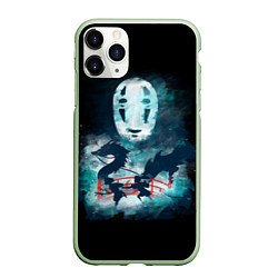 Чехол iPhone 11 Pro матовый Бог быстрой янтарной реки, цвет: 3D-салатовый