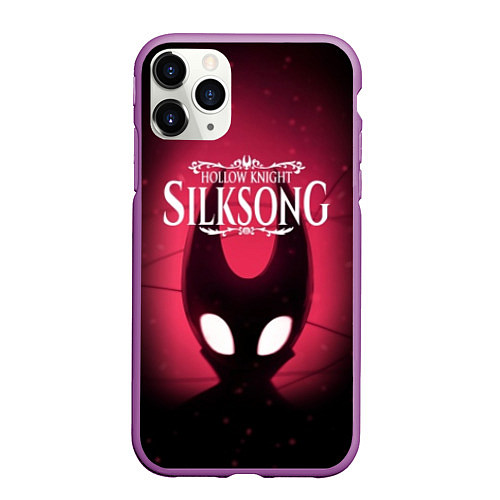 Чехол iPhone 11 Pro матовый Hollow Knight: Silksong / 3D-Фиолетовый – фото 1