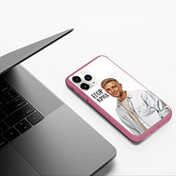 Чехол iPhone 11 Pro матовый Егор Крид, цвет: 3D-малиновый — фото 2