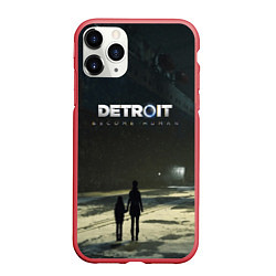 Чехол iPhone 11 Pro матовый Detroit: Become Human, цвет: 3D-красный