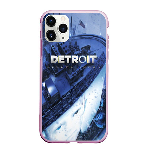 Чехол iPhone 11 Pro матовый Detroit: Become Human / 3D-Розовый – фото 1