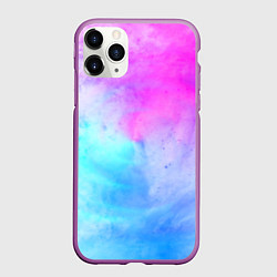 Чехол iPhone 11 Pro матовый Неоновое лето, цвет: 3D-фиолетовый