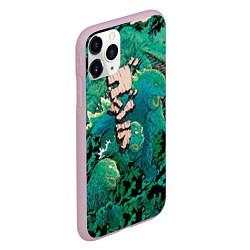 Чехол iPhone 11 Pro матовый Forest Godzilla, цвет: 3D-розовый — фото 2