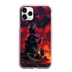 Чехол iPhone 11 Pro матовый Укулеле, цвет: 3D-розовый