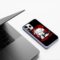 Чехол iPhone 11 Pro матовый My Hero Academia Himiko Toga, цвет: 3D-светло-сиреневый — фото 2