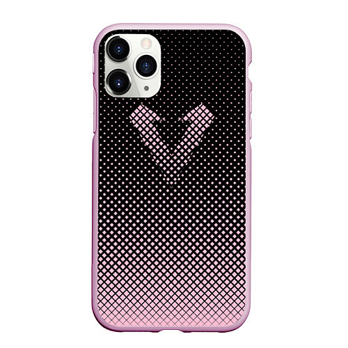 Чехол iPhone 11 Pro матовый Apex Legends В Горошек / 3D-Розовый – фото 1