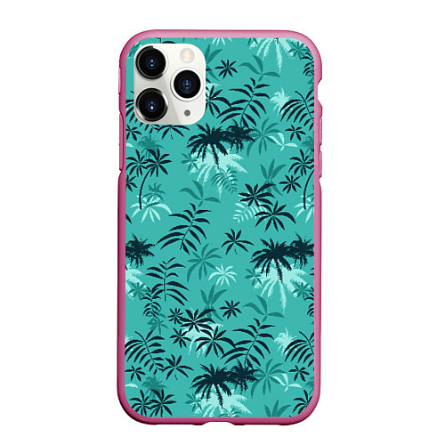 Чехол iPhone 11 Pro матовый Tommy Vercetti / 3D-Малиновый – фото 1