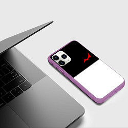 Чехол iPhone 11 Pro матовый MONOKUMA, цвет: 3D-фиолетовый — фото 2