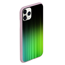 Чехол iPhone 11 Pro матовый Неоновые полосы - Минимализм, цвет: 3D-розовый — фото 2