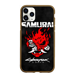 Чехол iPhone 11 Pro матовый Cyberpunk 2077: Samurai